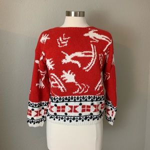 Jennifer Reed Red Ugly Christmas Sweater, Small